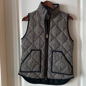 J.CREW Classic Herringbone Quilted Puffer Vest